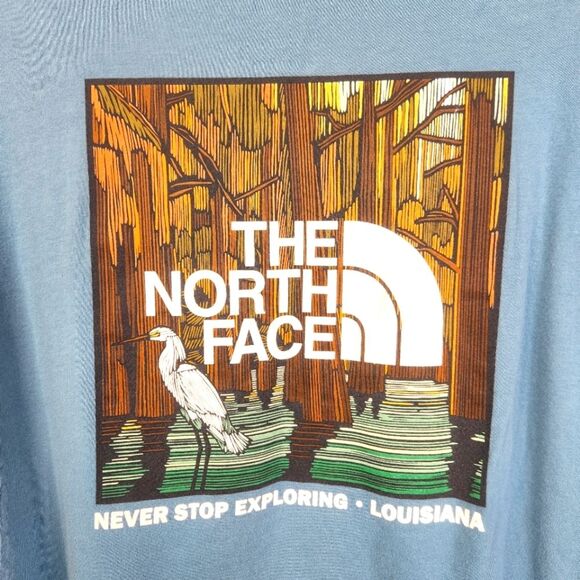 The North Face Mens Standard Fit Louisiana Bayou Print Short Sleeve Tee Size XL - Picture 4 of 6